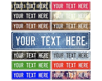 Custom Street Sign, Road Sign, Aluminum, Metal Address Sign, Man Cave, Metal Street Sign, Personalized Street Sign,Make Your Own Street Sign