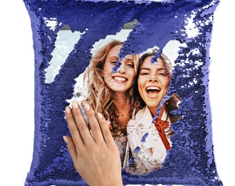 double sided sequin pillow