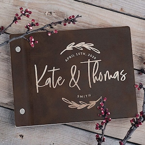 Wedding Gifts, Wedding Guest Book, Guest Book Personalized , Custom Guestbook, Polaroid, Guest Book, Laser Engraved Guest Book
