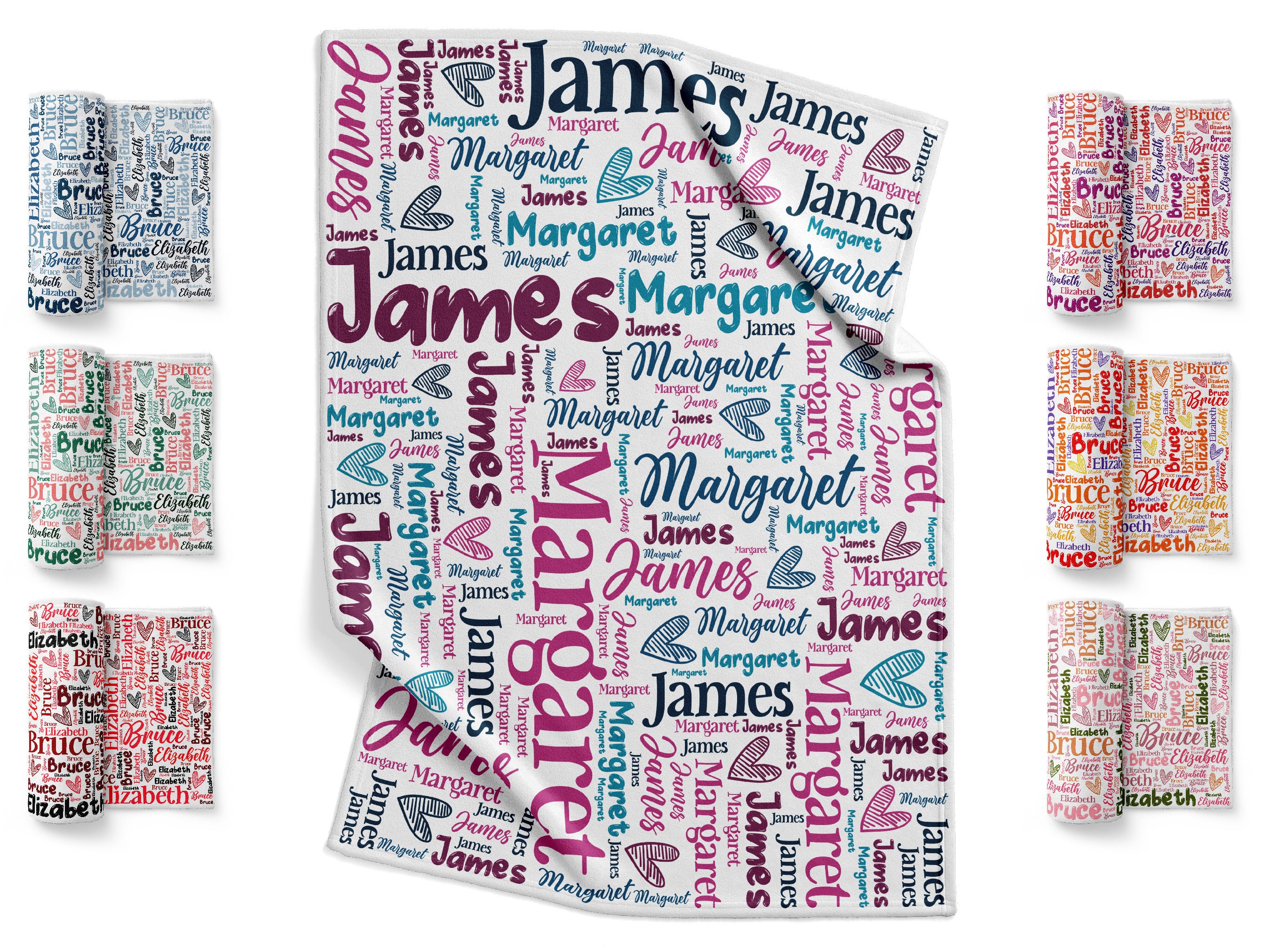 Personalized Blanket, Custom Blanket with Name, Name Blanket for Adults, Throw Blanket Gift for Girlfriend, Gifts for Her