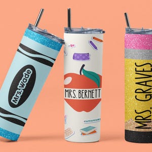 Teacher Gift, Personalized Tumbler Gift for Teacher, Teacher Tumbler, Teacher Appreciation Gift, Pencil Skinny Tumbler, Teacher Gifts