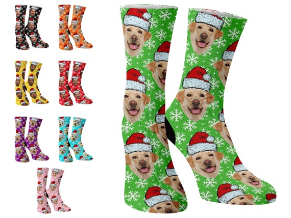 Calcetines de cara personalizados, calcetines de fotos personalizados,  mejores amigos, calcetines con imagen para hombres, mujeres, amigos,  Navidad