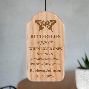 Memorial Wind Chimes Personalized, Windchimes Personalized in Memory, Sympathy Gifts for Loss of a Loved One, In Loving Memory, Bereavement bild 9