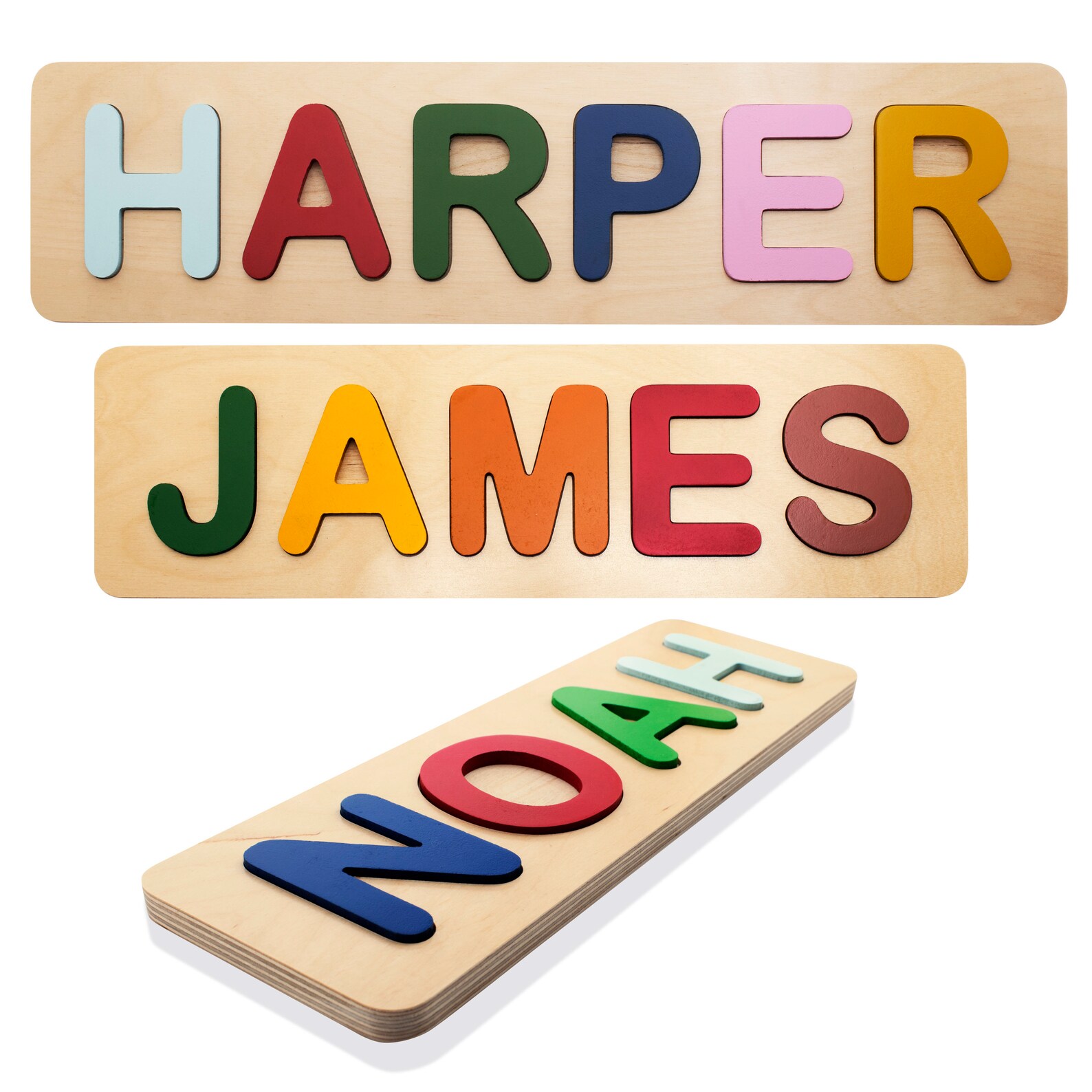 Personalized Name Puzzles for Toddlers Kids Custom Early Etsy