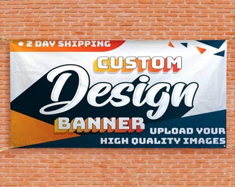 Vinyl Banners, Custom Banners and Signs Personalized for Indoor Outdoor, Banners for Parties Business, Birthday, Graduation Decorations