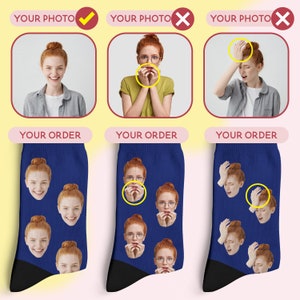 Custom Gifts for Him, Personalized Gifts for Men, Custom Face Socks, Personalized Socks, Custom Socks, Girlfriend, Boyfriend Gift image 5