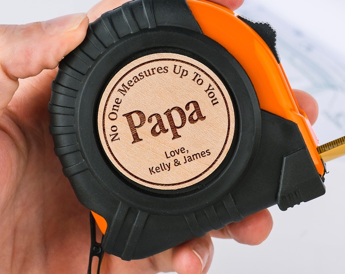 Papa Gift, Grandpa Gifts, Grandpa Birthday Gift, Personalized Tape Measure, Grandpa Gifts, Personalized Gifts For Papa from Grandkids