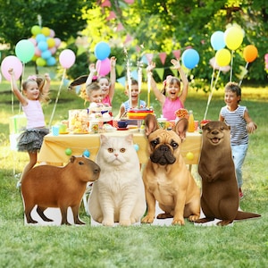 Animals Cutout, Cardboard Cutout, Life Size Cardboard Cutout for Kids Birthday, Birthday Party Props, Cardboard Cut Out, Animal Birthday