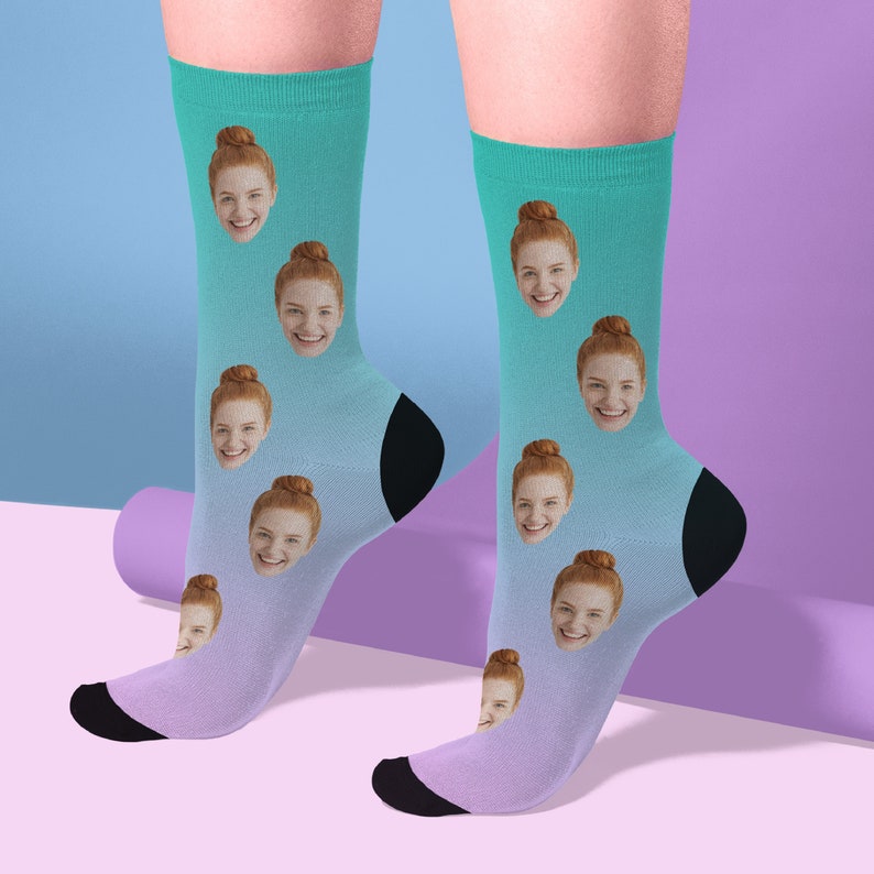 Custom Gifts for Him, Personalized Gifts for Men, Custom Face Socks, Personalized Socks, Custom Socks, Girlfriend, Boyfriend Gift image 9