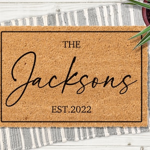 Home Decor Housewarming Gift, Personalized Doormat, Home Gift Custom Gift, Welcome Door Mat with Family Name, Custom Door Mat, New Home Gift
