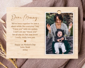 First Mother's Day Picture Frame, 1st Mother's Day Gift from Baby, Mommy Poem Mothers Day Gift, Personalized First Mother's Day 2024