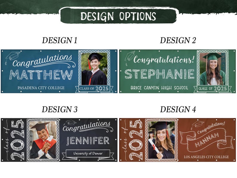 Personalized Graduation Banner With Photo, Outdoor Graduation Party ...