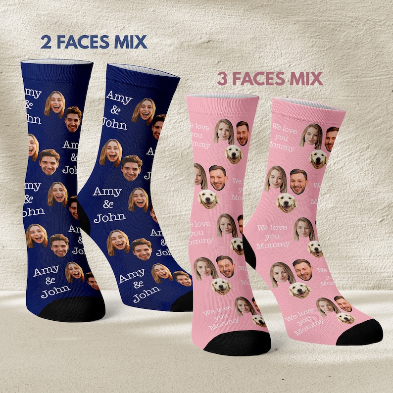 Custom Gifts for Him, Personalized Gifts for Men, Custom Face Socks, Personalized Socks, Custom Socks, Girlfriend, Boyfriend Gift image 6