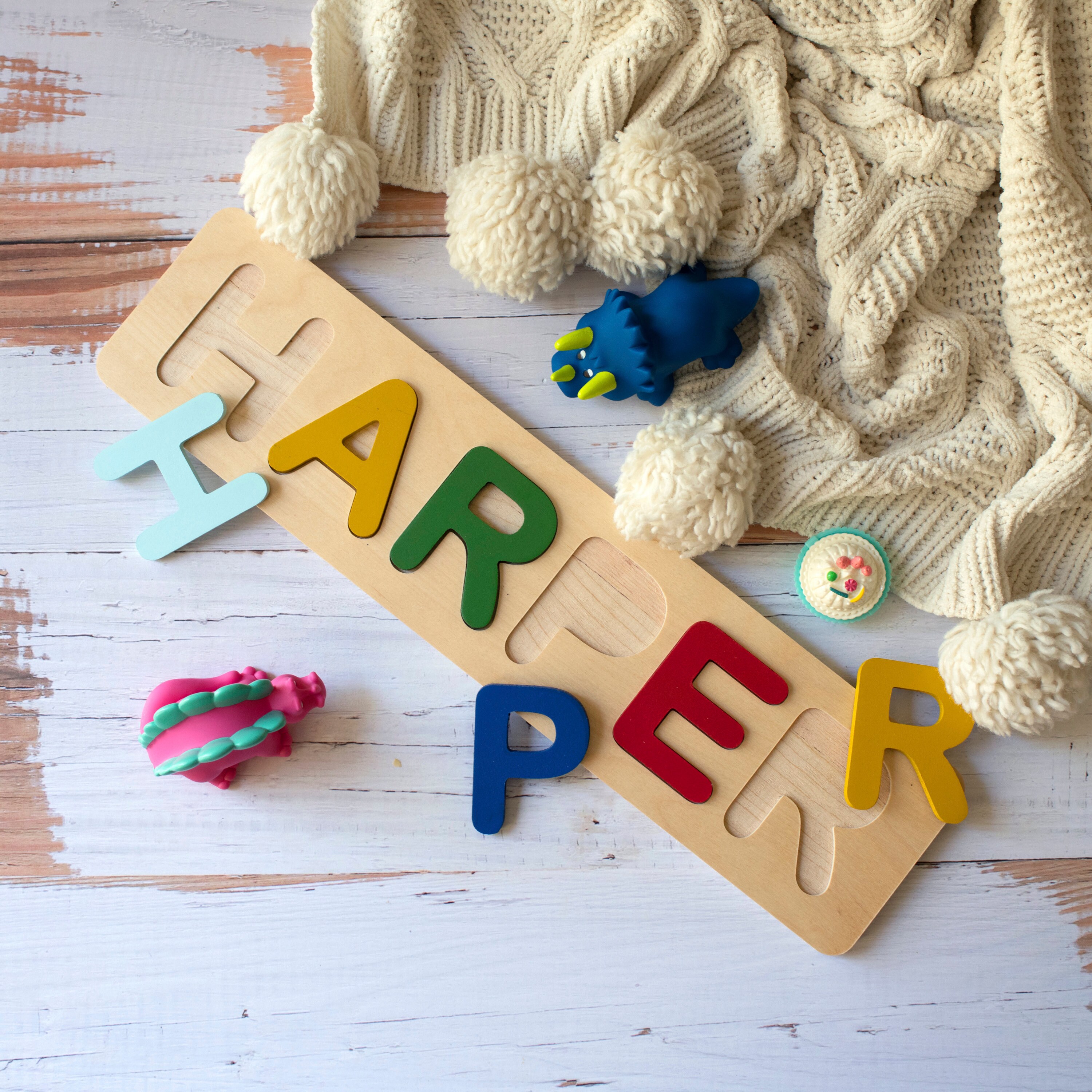 Personalized Name Puzzles for Toddlers Kids Custom Early Etsy