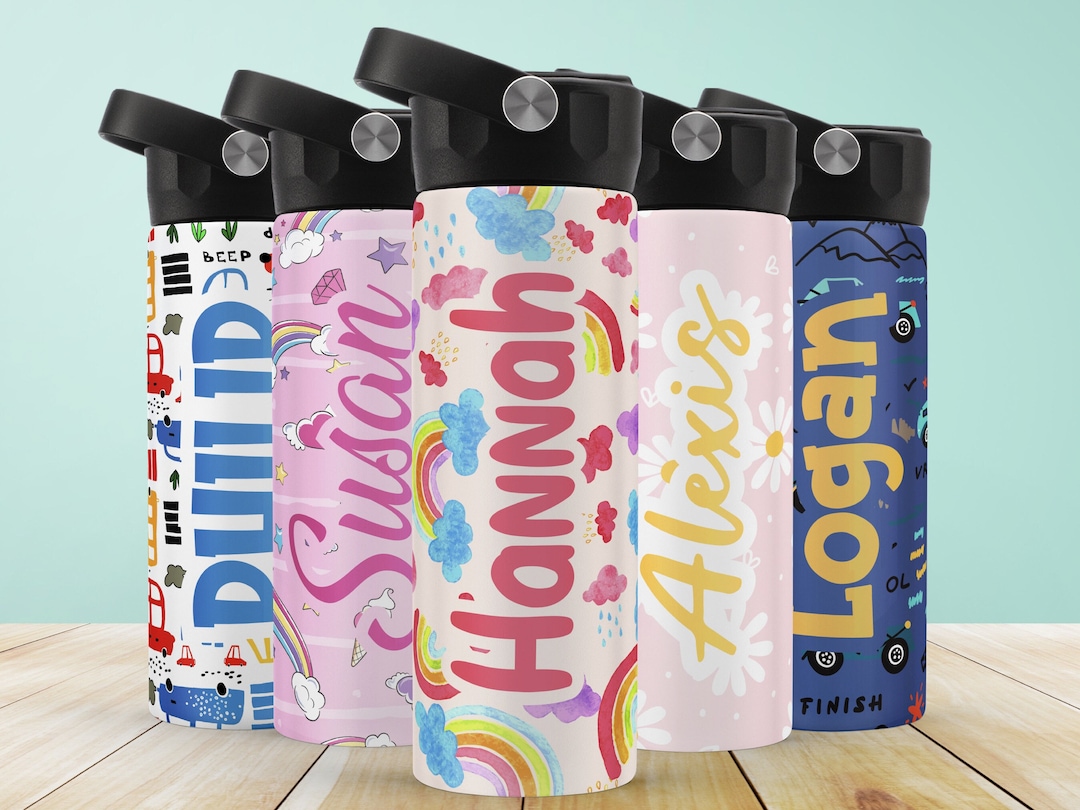 Personalized Kids Water Bottle, Back to School Gift for Kids, Name Cup ...