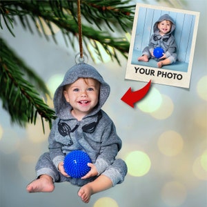 Funny Photo Ornament Christmas, Funny Ornaments, Acrylic Ornament, Custom Photo Ornament, Picture Acrylic Ornament, Xmas Family Ornaments