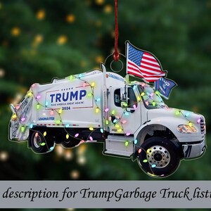 Trump Dancing Ornament, Acrylic Trump Christmas Ornaments, Trump Ornaments, Trump Christmas Ornaments, Christmas Tree Ornaments image 2