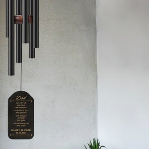Memorial Wind Chimes Personalized, Windchimes Personalized in Memory, Sympathy Gifts for Loss of a Loved One, In Loving Memory, Bereavement bild 8