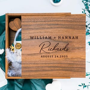 Wedding Memory Box, Wedding Keepsake Box, Wedding Gift, Engagement Gift, Keepsake Box, Anniversary Gift for Couple, Wedding Gifts for Couple