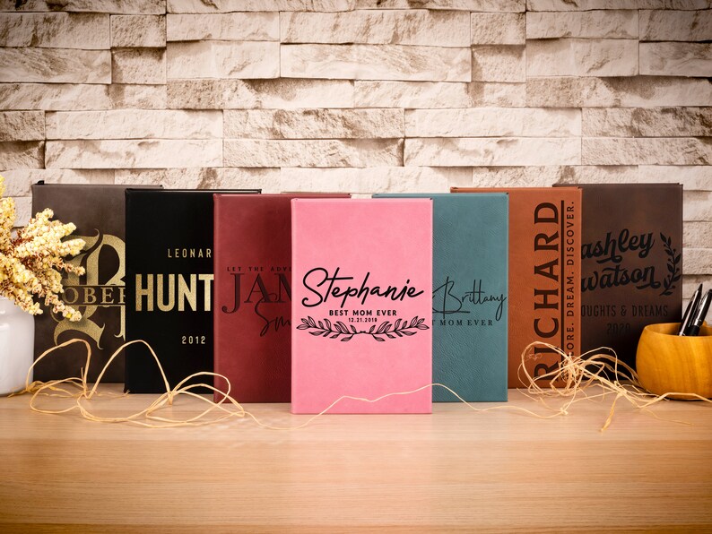 Personalized Leather Journal Personalized Gifts for Her Etsy