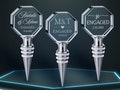Wine Stopper Personalized, Anniversary Gift, Wedding Favor, Custom Engraved Bottle Stopper, Crystal Bottle Stopper Engagement Gift