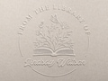 From the Library of Stamp, Personalized Gifts for Book Lovers, Personalized Book Embosser, Book Embosser, Stamp, Library Embosser w Name