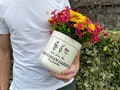 Grandma Gift, Personalized Flower Pot, Mom Christmas Gift, Birth Flower Mom Gifts from Daughter, Personalized Gifts for Mom, Grandmas Garden