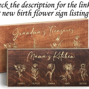 Grandma Gift, Mother's Day Gift, Personalized Gifts for Mom, Flower Pot Custom, Grandmas Garden, Birth Flower Mom Gifts from Daughter image 2