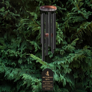 Memorial Wind Chimes Personalized, Windchimes Personalized in Memory, Sympathy Gifts for Loss of a Loved One, In Loving Memory, Bereavement bild 10