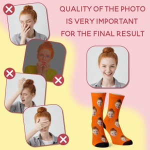 Custom Gifts for Him, Personalized Gifts for Men, Custom Face Socks, Personalized Socks, Custom Socks, Girlfriend, Boyfriend Gift image 4