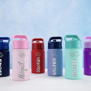 Back to School Gifts for Kids, Personalized Kid Water Bottle, Custom Laser Engraved Kids Bottles, Kids School Gift, Kid Water Bottle
