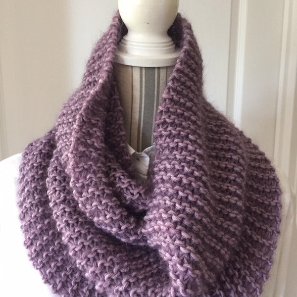 Echarpe snood mauve