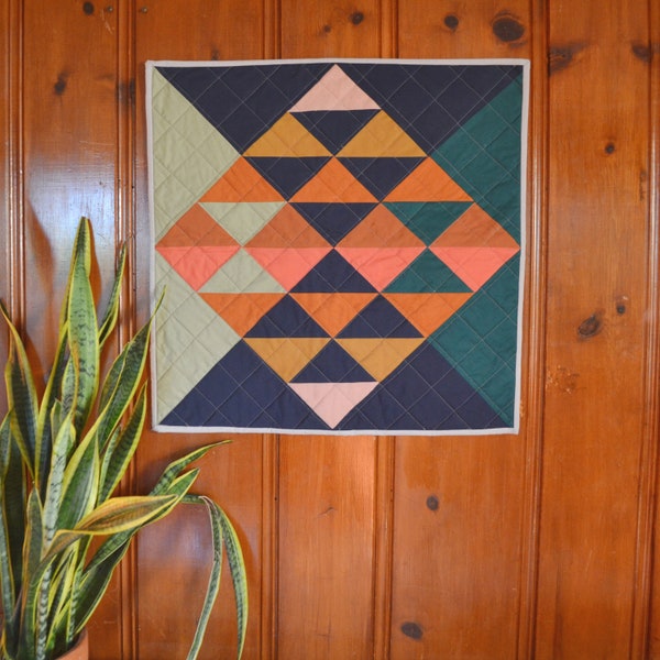 Converge Wall Quilt Pattern - PDF Modern Quilt Pattern, Beginner quilt pattern, easy quilt pattern, modern quilt design, barn quilt design