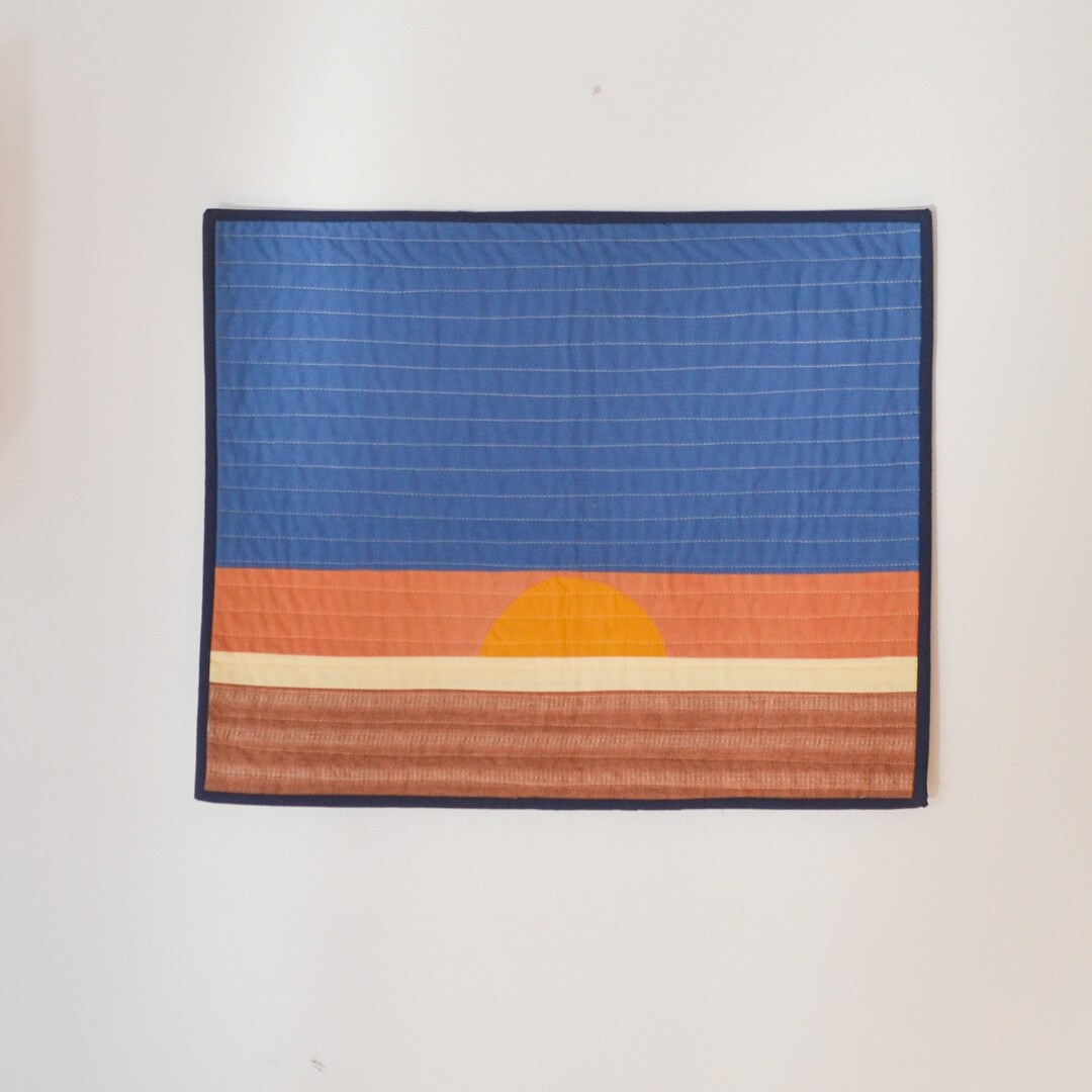 Sunrise Wall Hanging / Sunrise Wall Quilt 01 Etsy