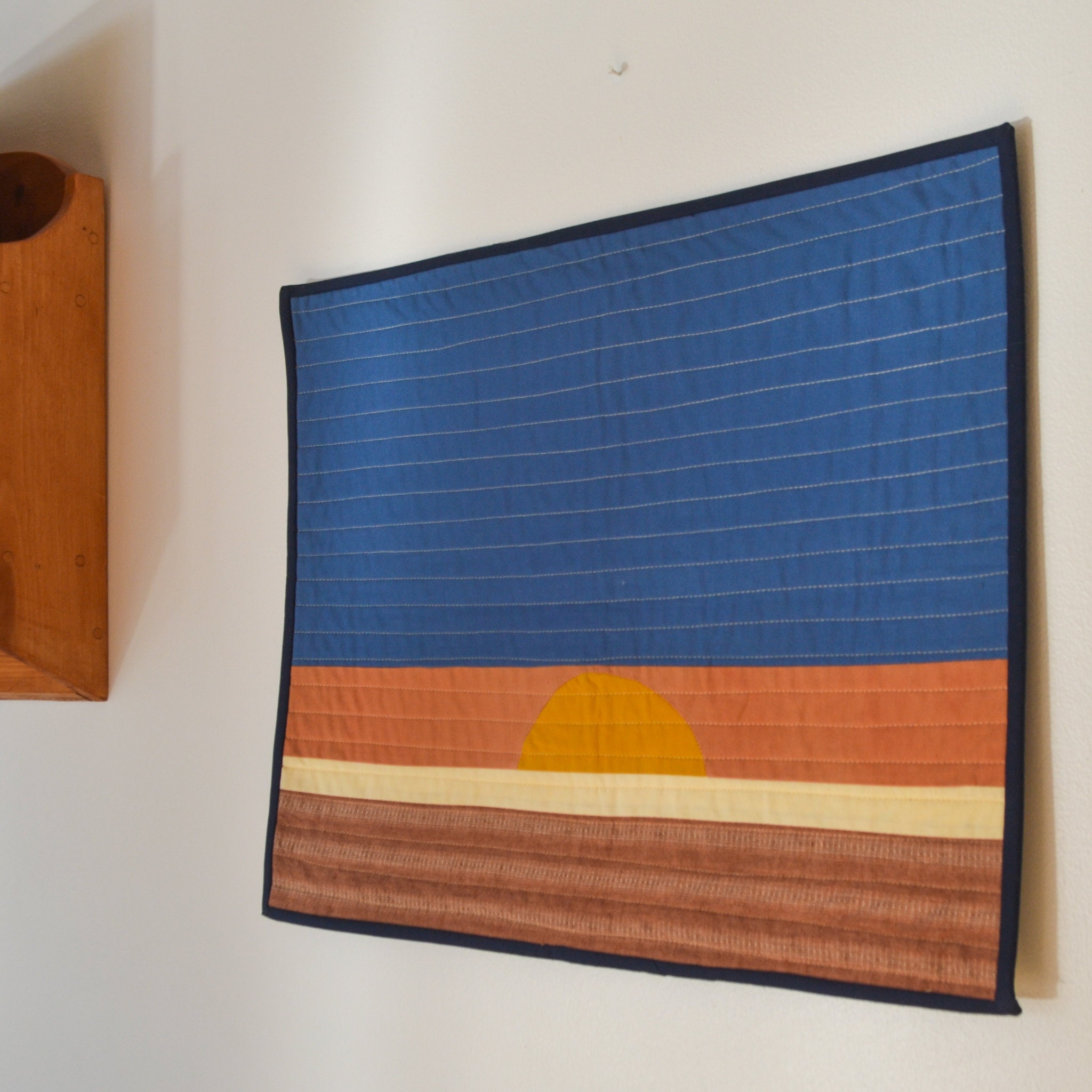 Sunrise Wall Hanging / Sunrise Wall Quilt 01 Etsy