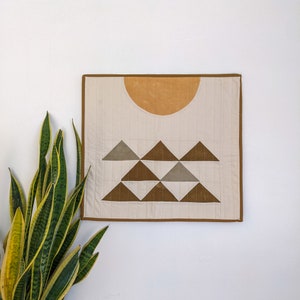 Blossom Moon Wall Quilt - Modern Quilt Pattern