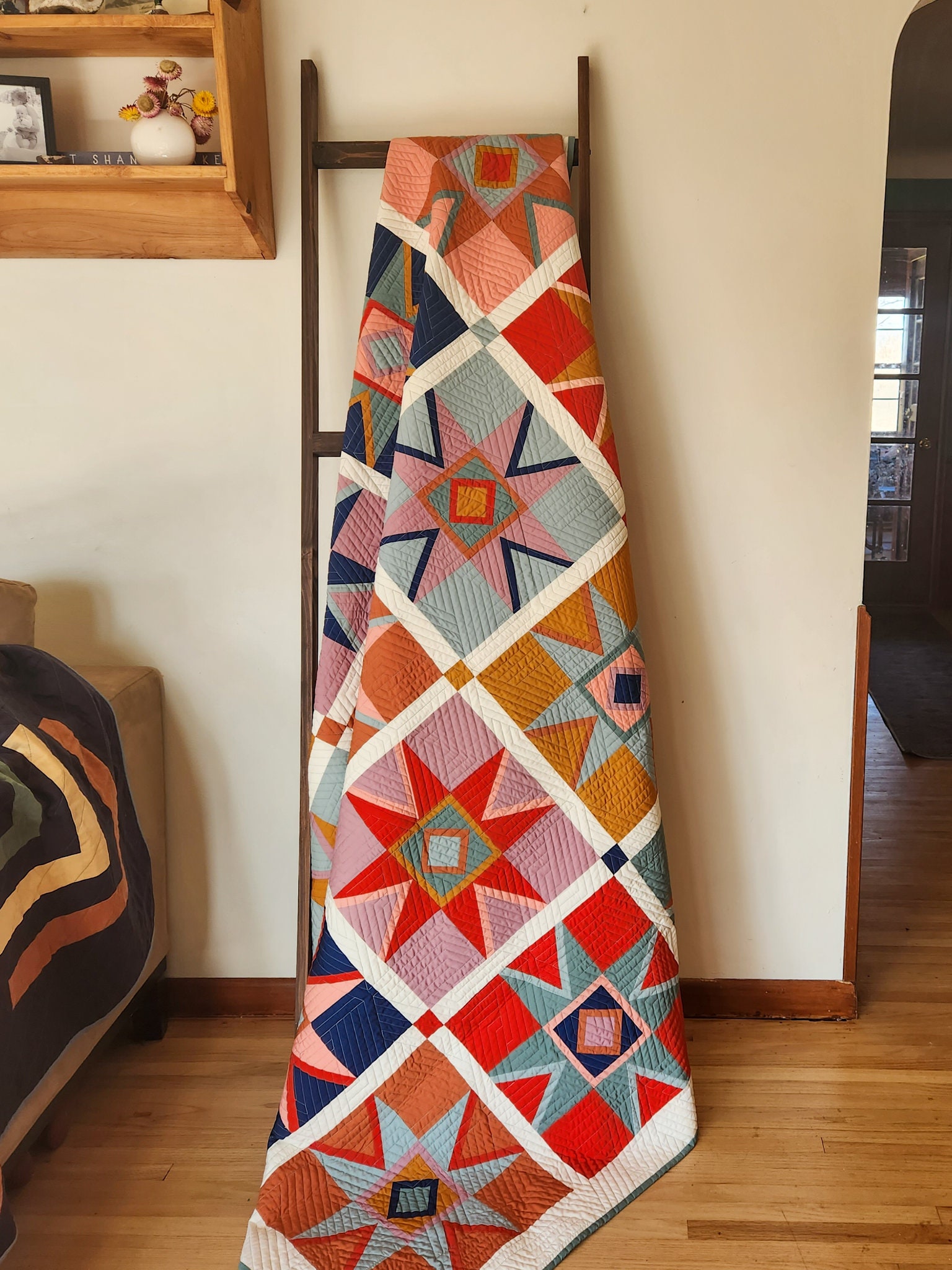 星形パターンのタペストリー ILL-1404-BLK - オリジナルタイル - CRIOS（クリオス）｜プリント壁