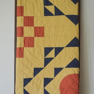 Handmade Patchwork Quilt/ Modern Quilt/ Patchwork Blanket image 5