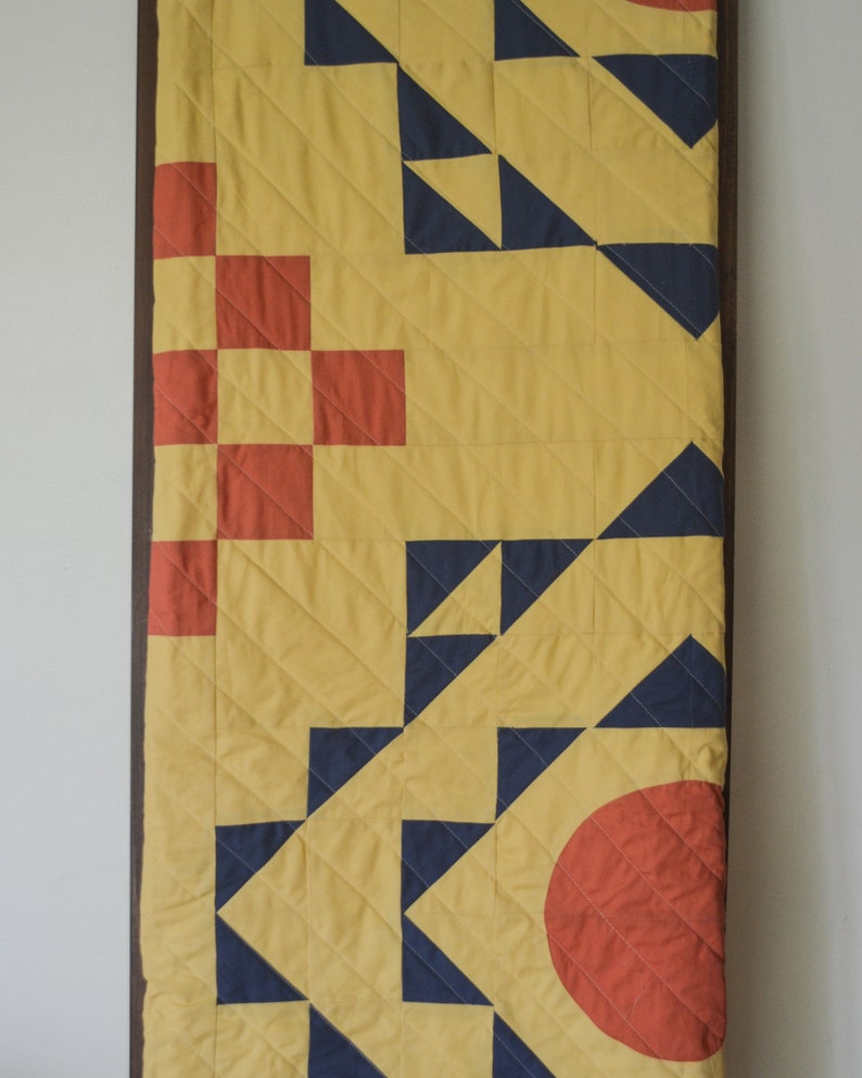 Handmade Patchwork Quilt/ Modern Quilt/ Patchwork Blanket image 5