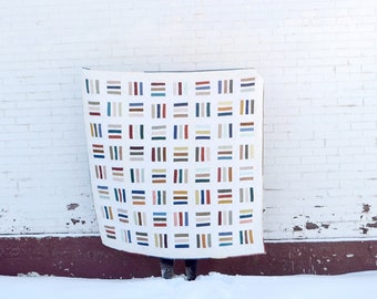 Scrappy Lines Quilt Pattern: Beginner Friendly (Printed Pattern)