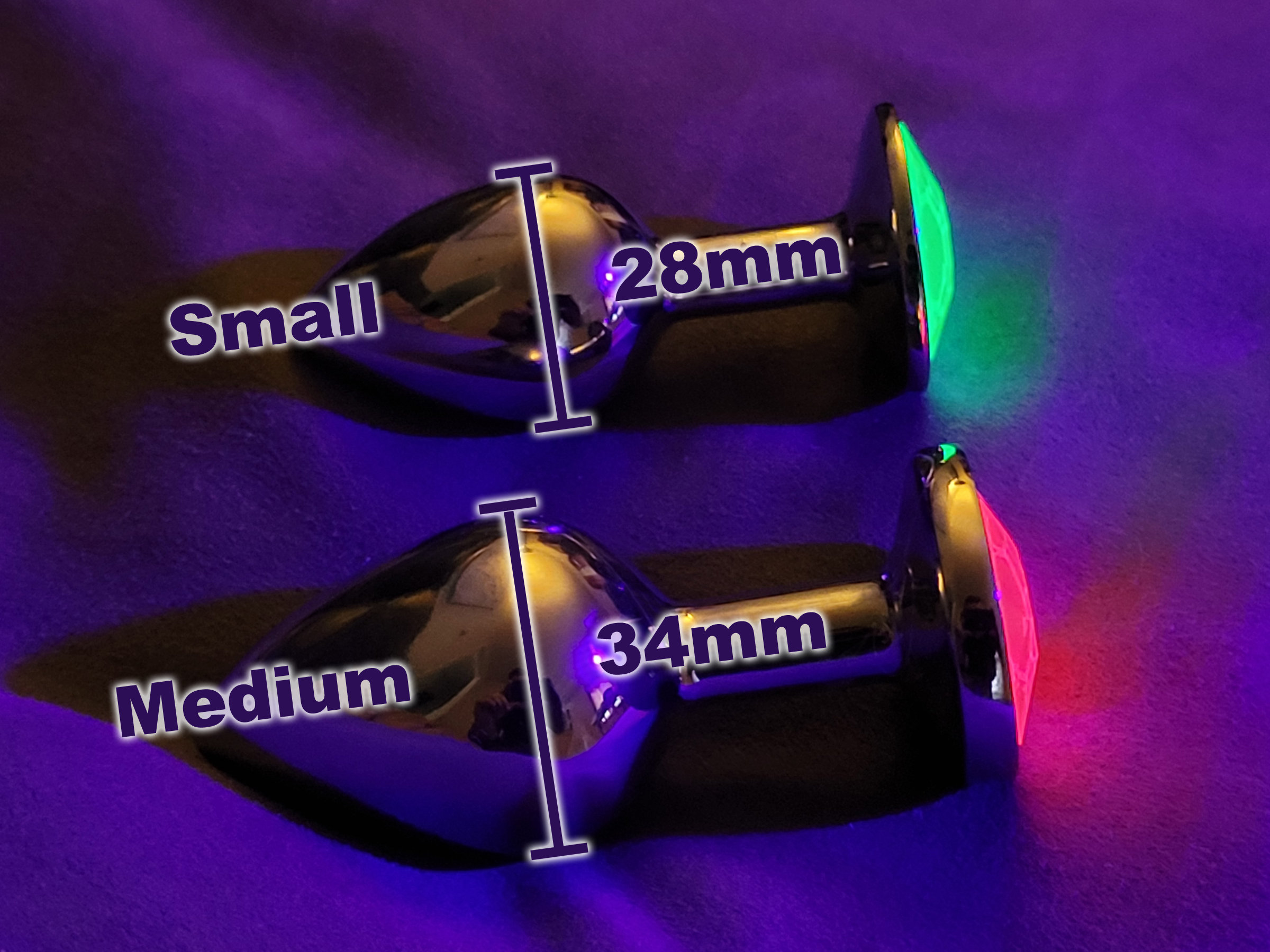 BLACKLIGHT BUTT PLUGS 5 Colors & 2 Sizes - Etsy