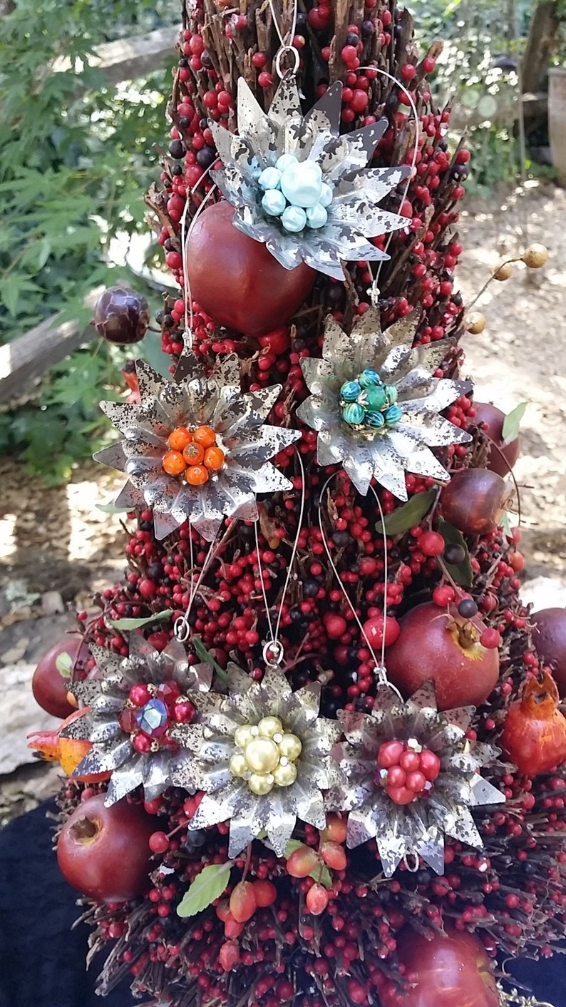 Vintage Lot 6 Metal Christmas Tree Light Tin Reflectors Etsy