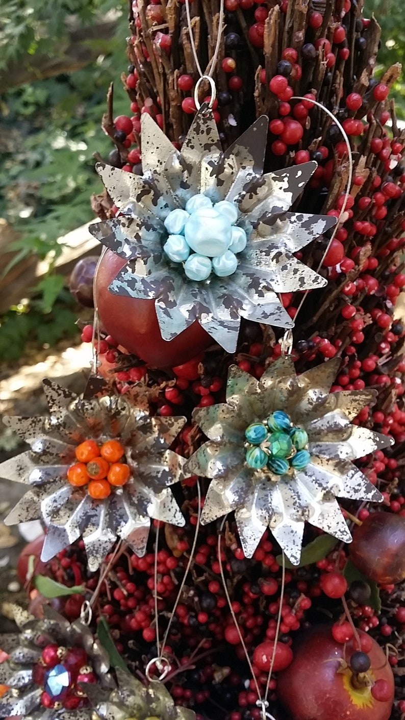 Vintage Lot 6 Metal Christmas Tree Light Tin Reflectors Etsy