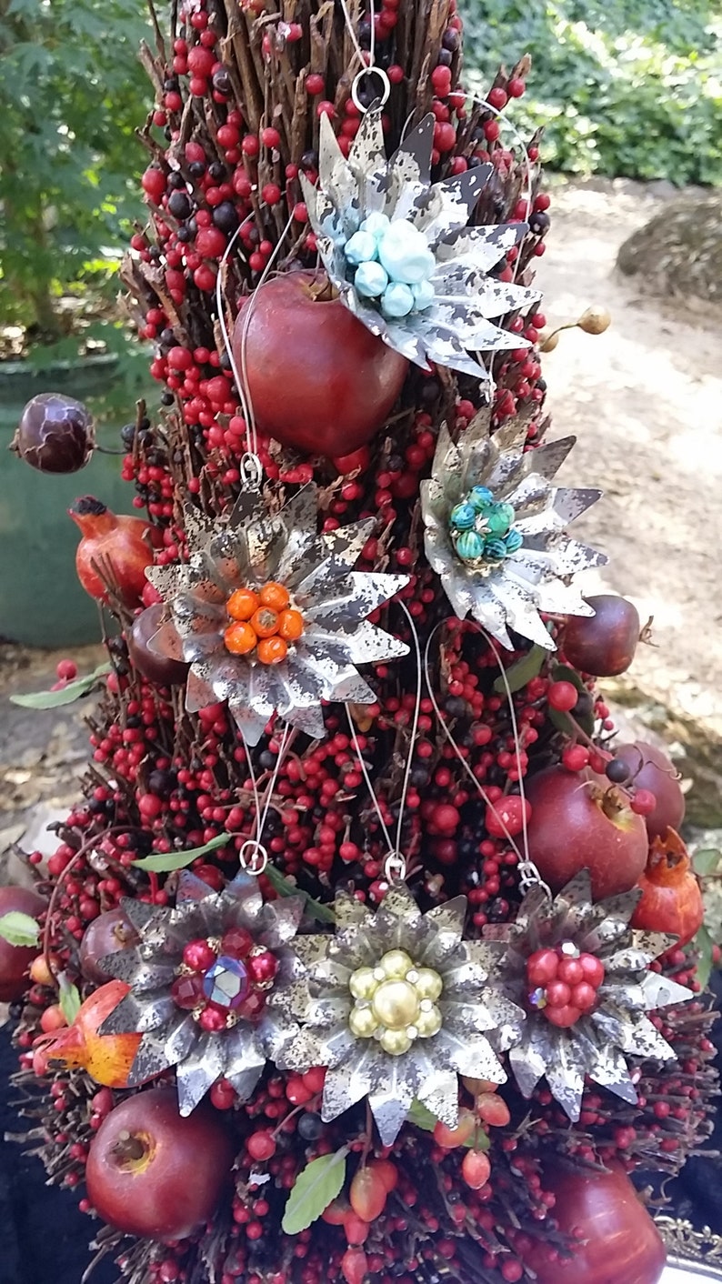 Vintage Lot 6 Metal Christmas Tree Light Tin Reflectors Etsy