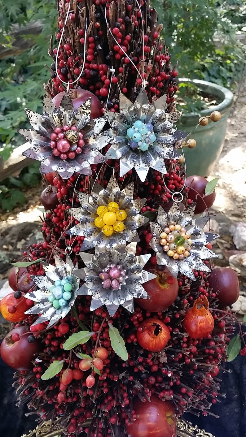 Vintage Lot 6 Metal Christmas Tree Light Tin Reflectors Etsy