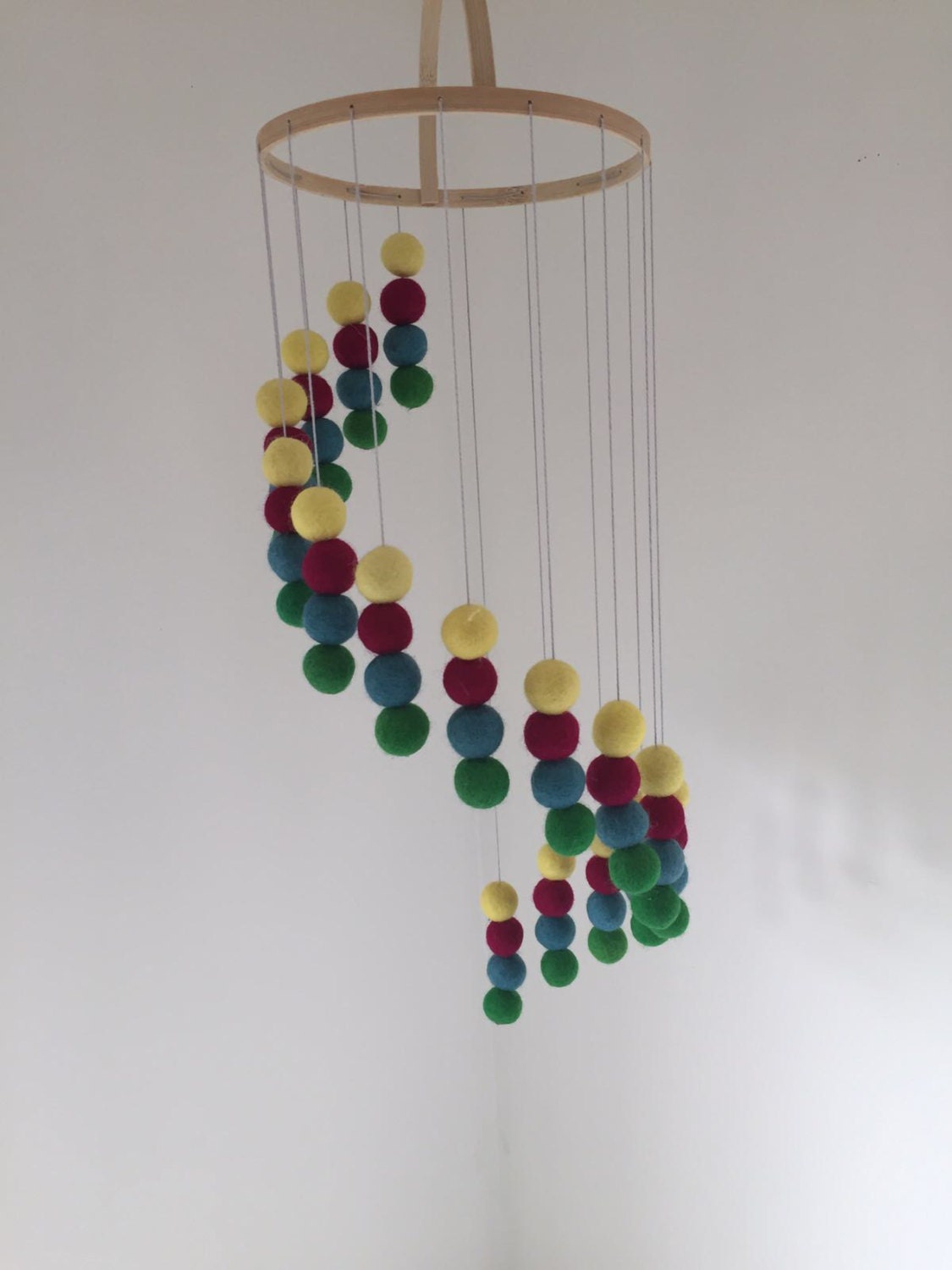 Handmade crib mobile Baby crib mobile Felt baby mobile Baby Etsy