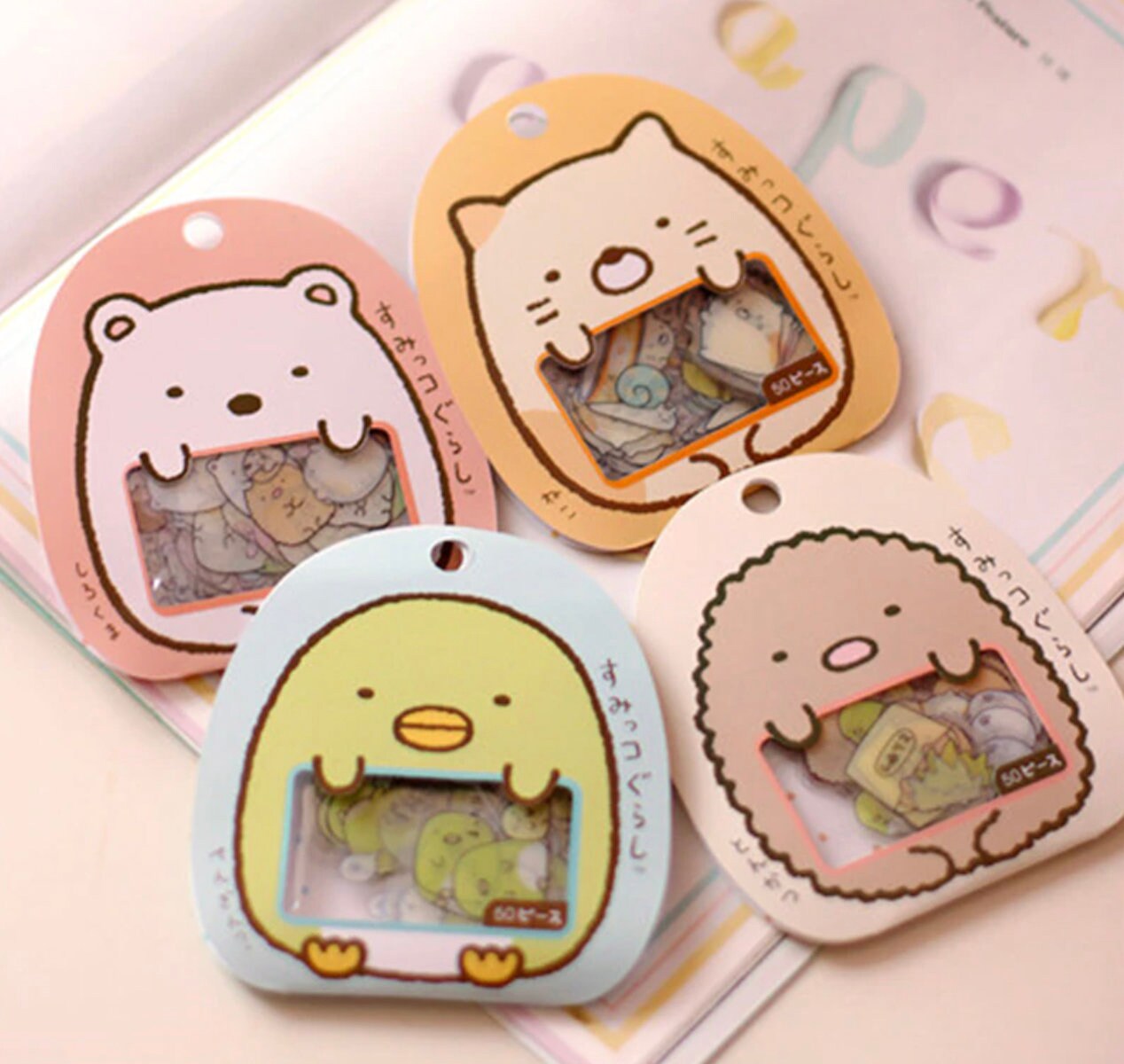  Aimeio Super Cute Cartoon Animals Transparent PVC Stickers for  Diary Calendar Albums Decoration Scrapbook Planner Journal Child DIY Toy  School Office Supplies,4 Pack,200 Pieces : Office Products