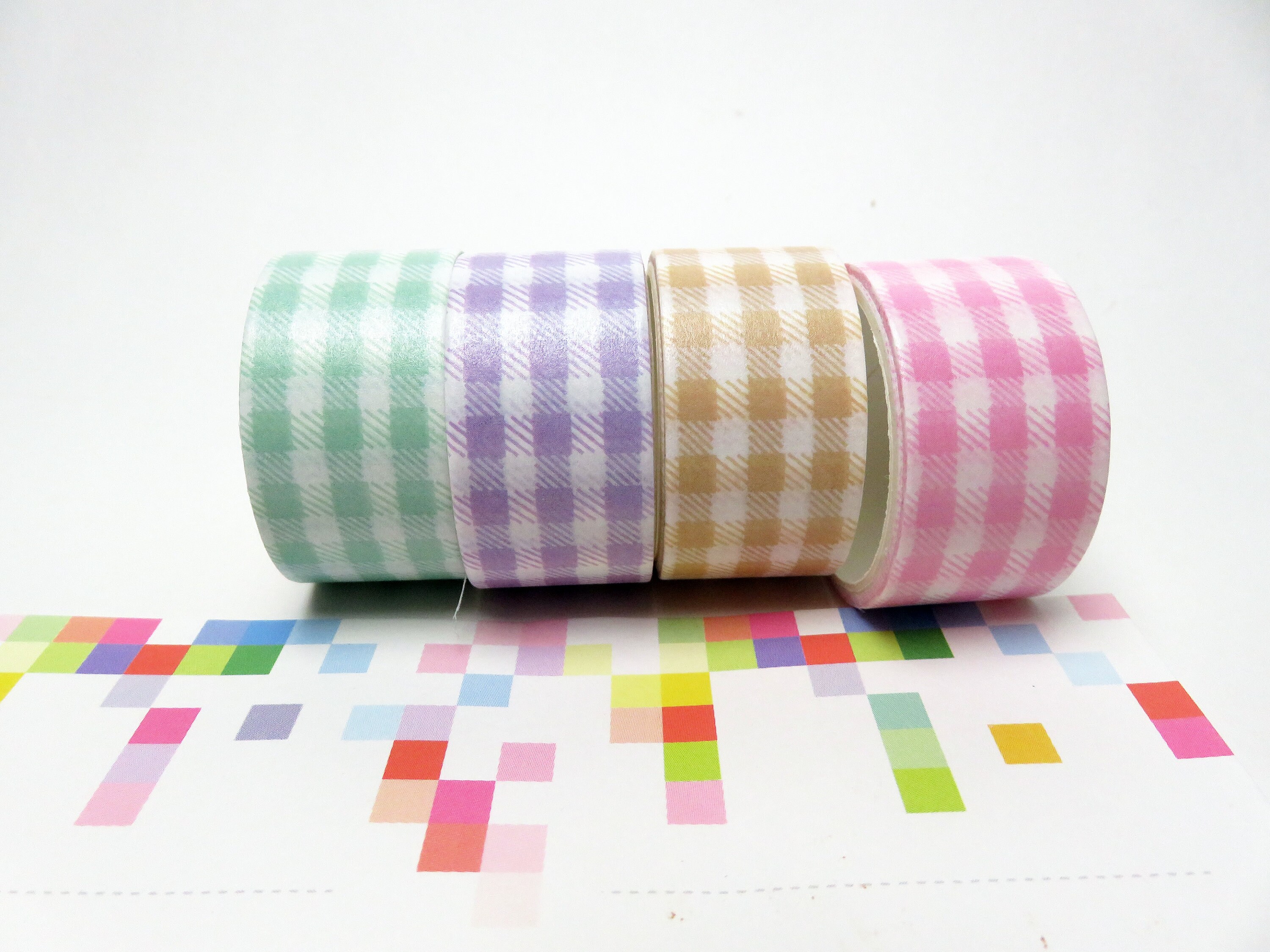 BLACK GINGHAM WASHI TAPE