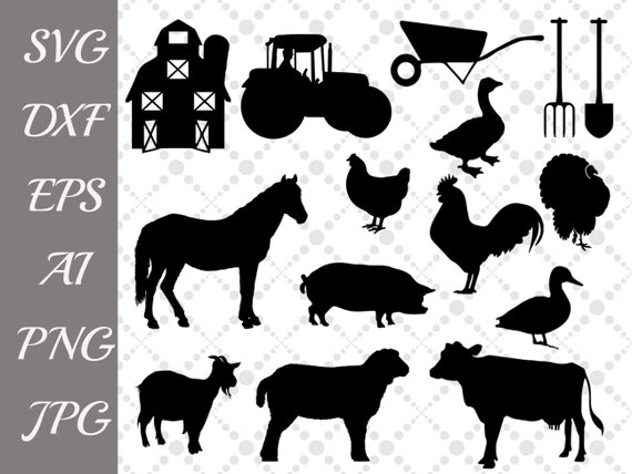Download Farm Svg Farm Animals Farm Clipartanimals Etsy PSD Mockup Templates