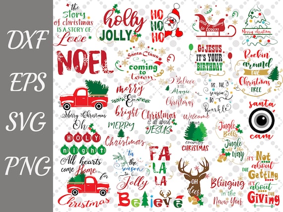 Frasi Natale Wikiquote.Pacchetto Natale Citazioni Svg Natale Svg Vacanza Etsy